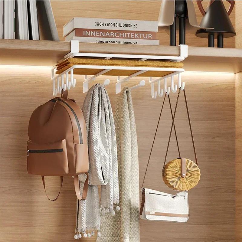 Multi-Functional Hanging Storage Rack for Pot Lids and Cutting Boards with Non-Punching Installation