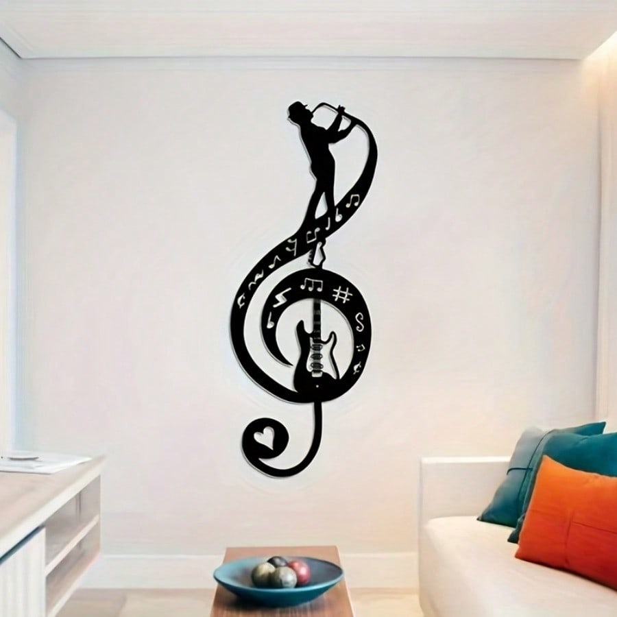 Metal Wall Art Musical Trio Decor Gift for Home Office