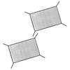 2 pieces of high-density car water tank protection net dust-proof and flocculation-proof radiator protection cover Black
