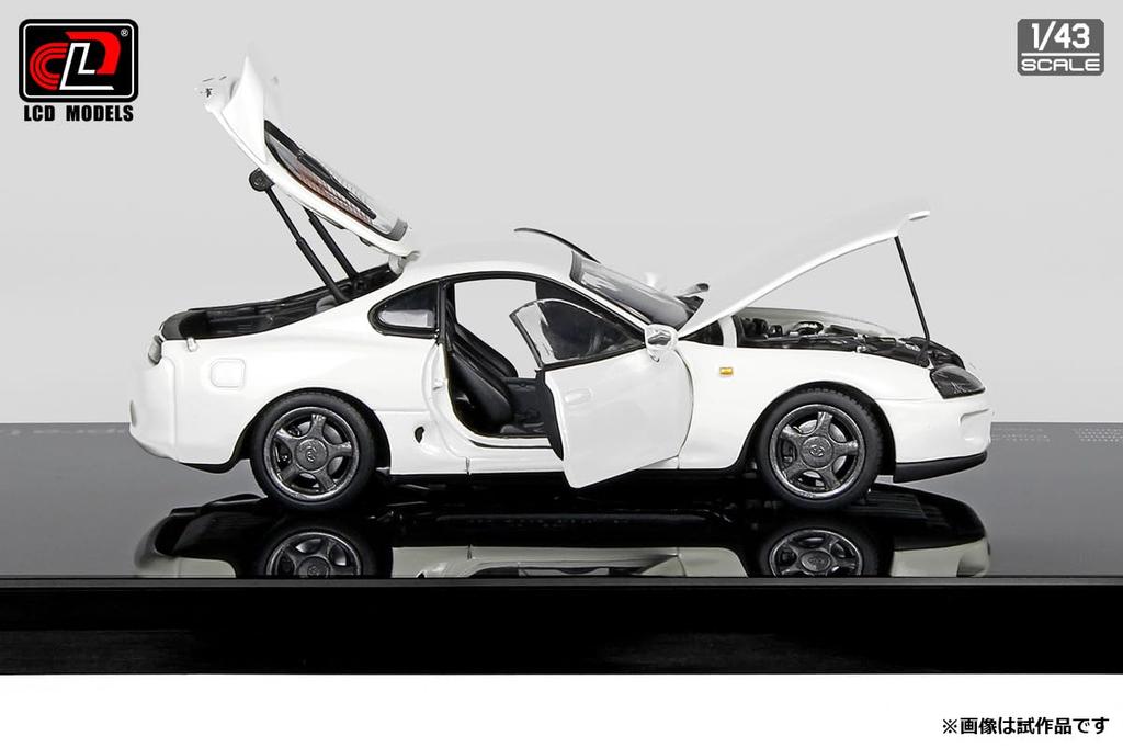 LCD Model 1/43 Scale Toyota Supra A80 White Finished Model LCD43009WH