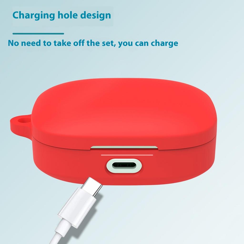 For Xiaomi Redmi Buds 7s Protective Case Bluetooth-Compatible Earphones Silicone Cover with Hook
