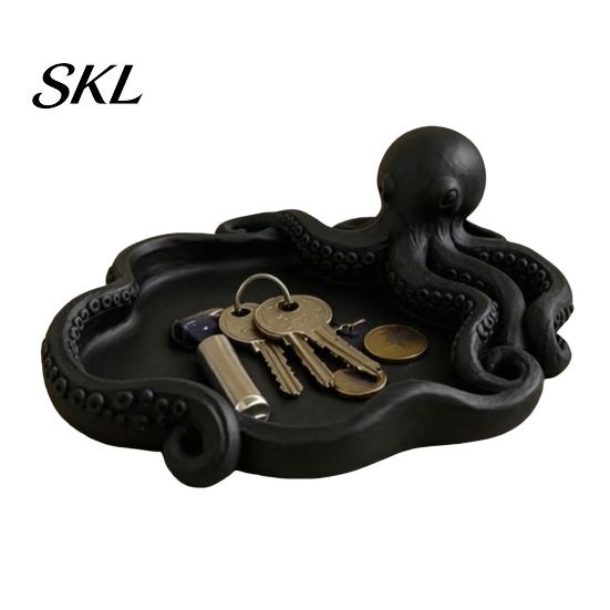 Octopus Tentacle Tray Storage Tray, 3D Printing Molding, with Jewelry And Key Holder Groove Integrated for Keys Stationery Organizer Printed