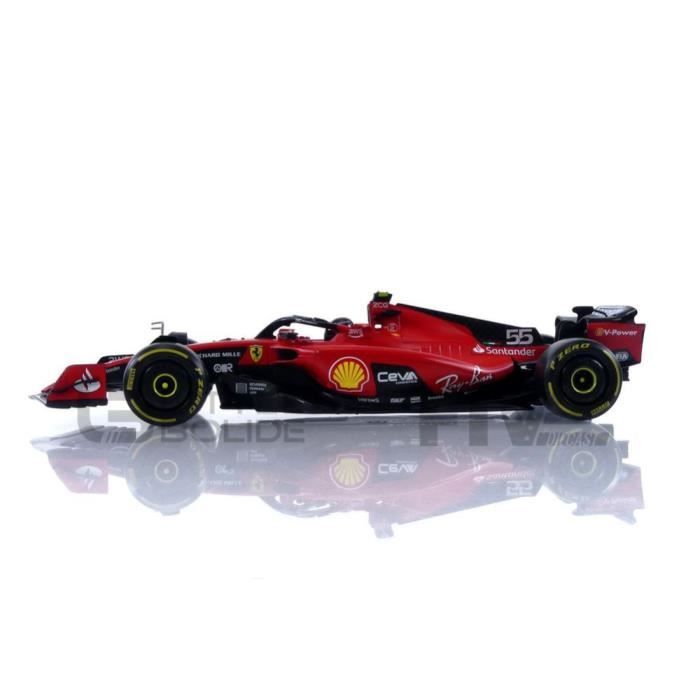 Voiture Miniature de Collection - BBURAGO - FERRARI F1-23 - 1/18 - Rouge / Noir - Saison 2023
