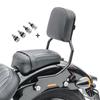 Passagerarsadel Set kompatibel med Harley Davidson Softail Standard 20-25 och fotpinnar med Fäste Craftride FS1 + Sissy Bar