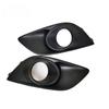 1 Pair Front Left Right Side Fog Light Bezel Frame Cover Fit for Suzuki Swift 2011 2012 2013 2014 2015 2016 2017 Black Plastic