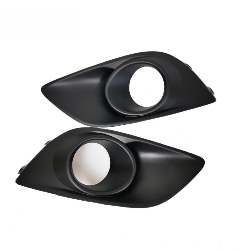 1 Pair Front Left Right Side Fog Light Bezel Frame Cover Fit for Suzuki Swift 2011 2012 2013 2014 2015 2016 2017 Black Plastic