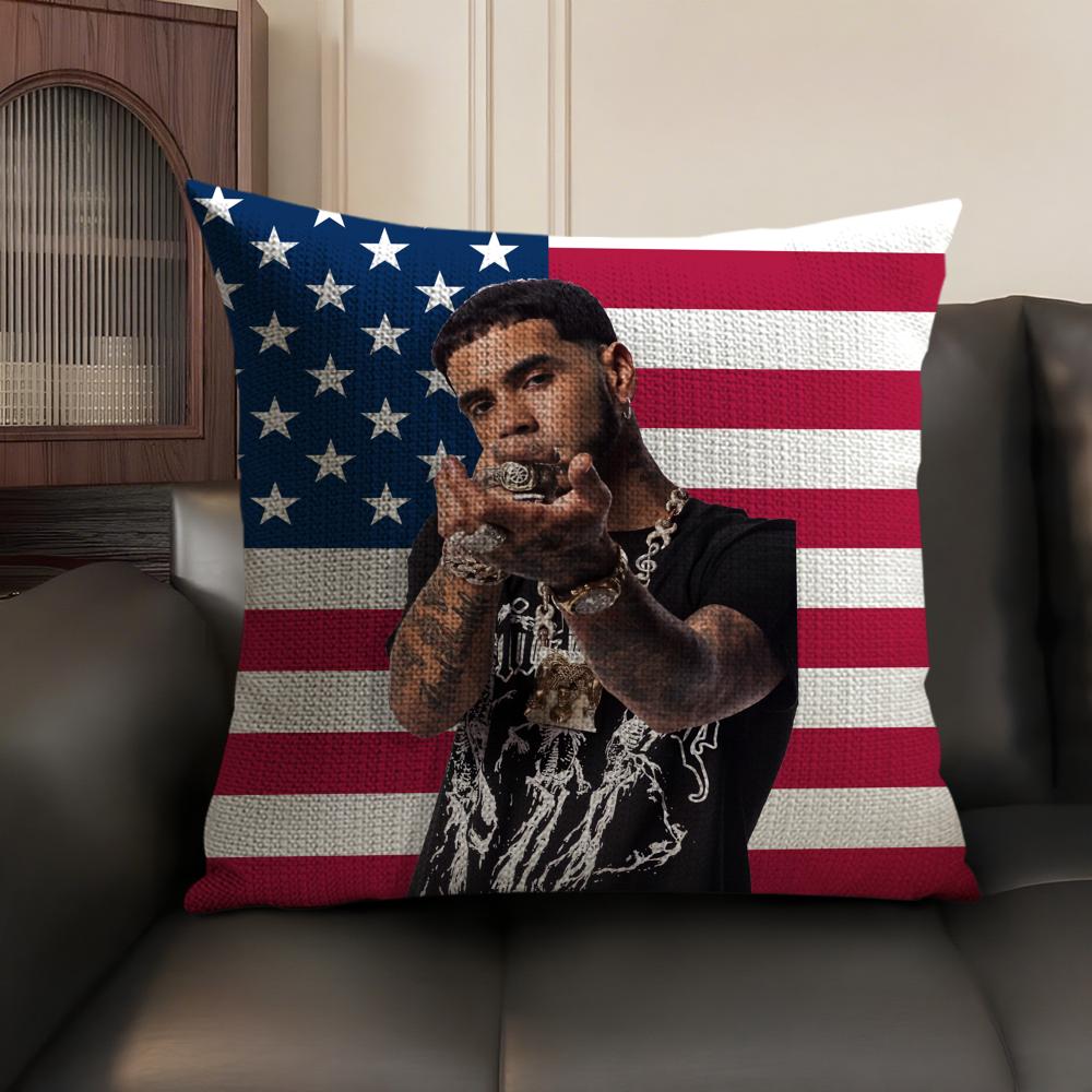 Singer AAnuel AA Cushion Cover Natural Linen Organic Fabric DoubleSided Printing Sofa Home Decor Gift Pillow Case