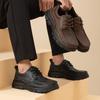 Leather Casual Shoes Men's Lace Up Shoes Outdoor Walking Shoes Office Men's Dress Shoes Sneakers