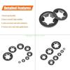 24TE 360Pcs 9 Sizes Internal Tooth Star Lock Washers Quick Speed Locking Washers