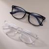 2 Pairs Of Retro Rice Nail Anti Blue Light Glasses Classic And Fashionable Square Business Versatile Glasses For Men And Women