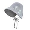 Empty top sunscreen hat women's summer new breathable knitted hat can tie ponytail outdoor big eaves show face small sunshade bucket hat