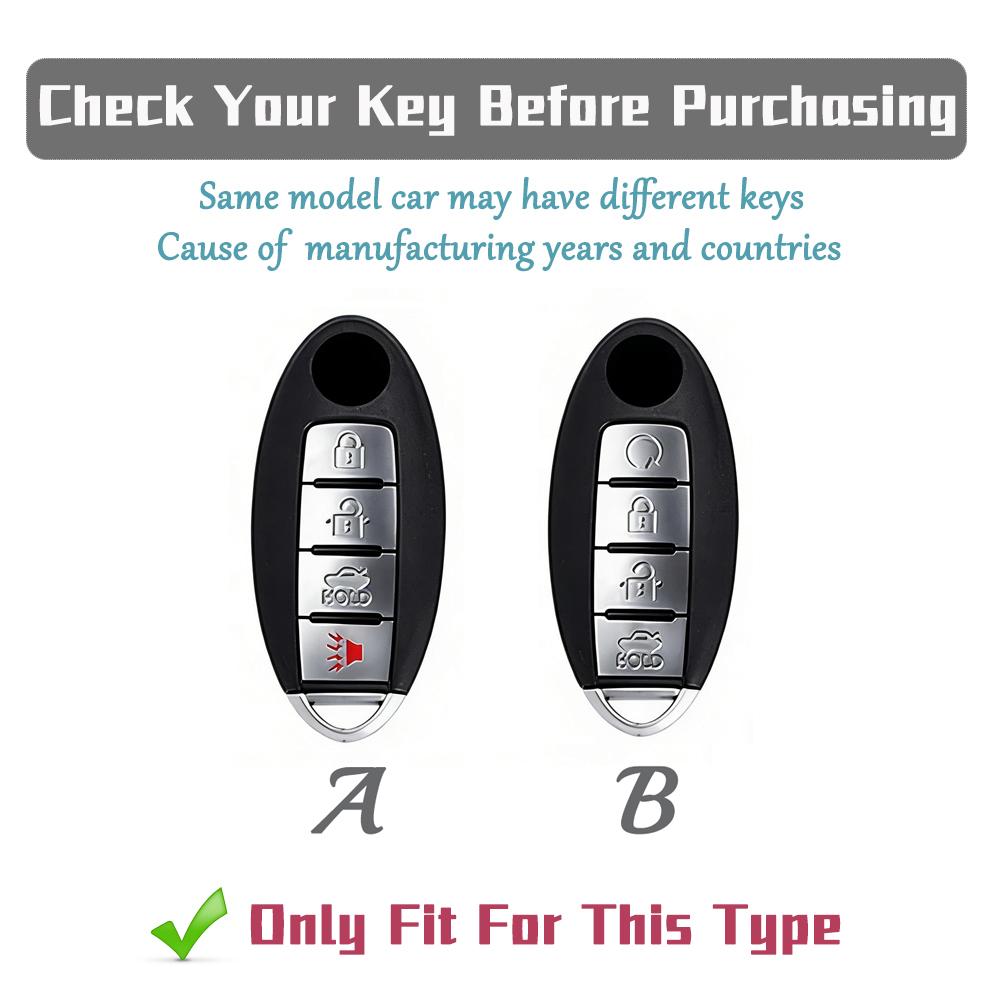 4 Buttons TPU Car Key Shell Case For NISSAN Maxima Altima Versa Sentra Sunny Sylphy Teana Qashqai X-Trail Juke Key Fob Cover Set