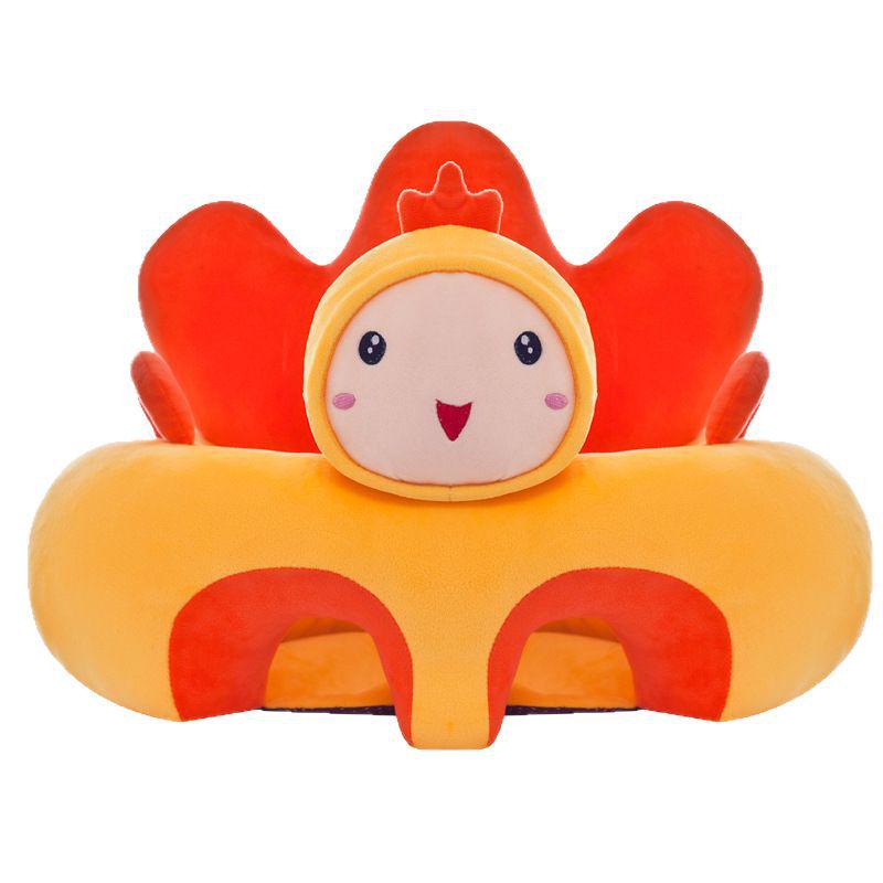 Infant & Toddler Sit Support Chair - Enlarged Backrest, Anti-Fall Cartoon Design