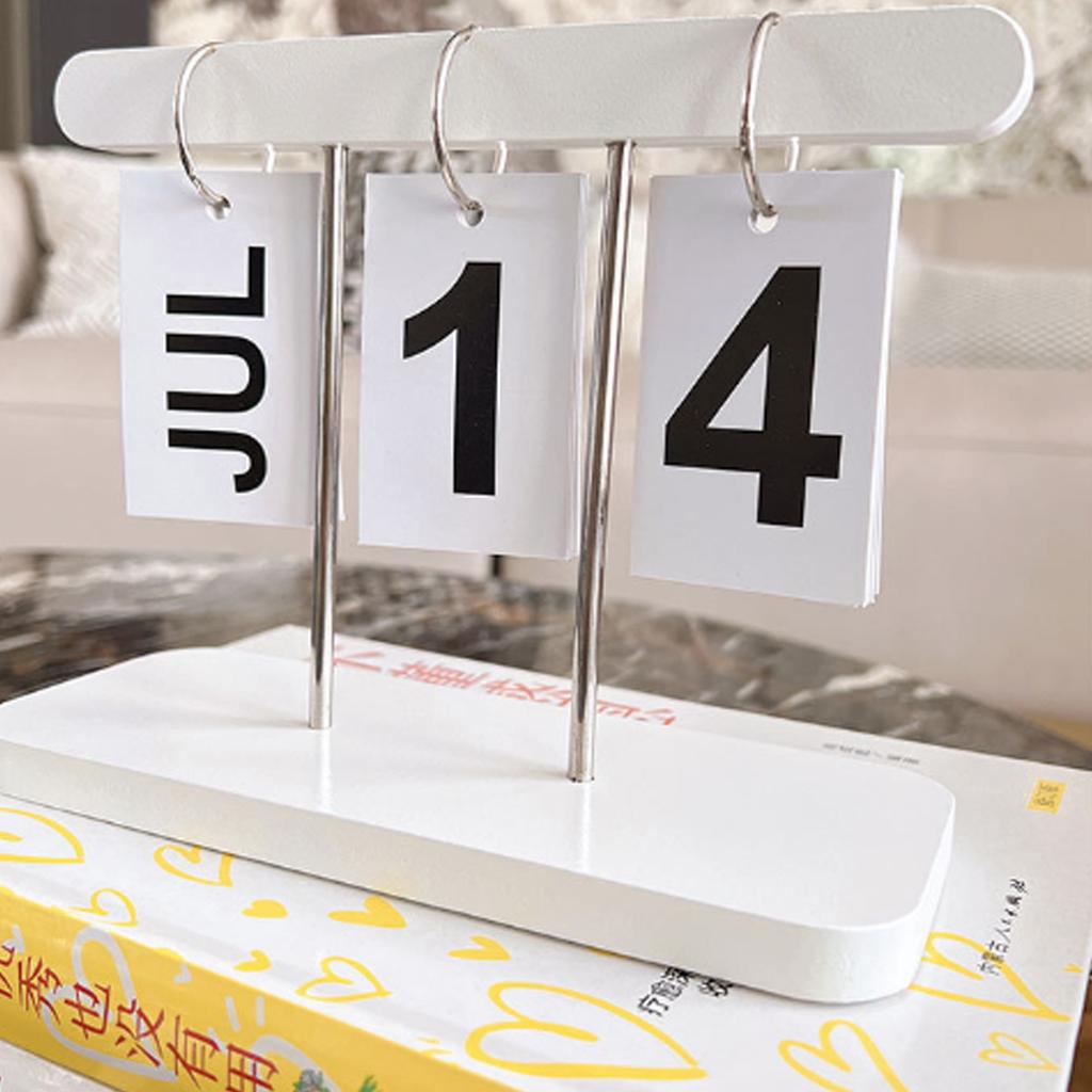 Desk Calendar Daily Mini Desk Calendar Planner Double Coil Binding Calendar Standing Flip Small Desktop Calendar Decor