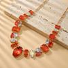Decoration Vintage Chunky Necklace Charm Exaggerated Necklace Rhinestone Necklace  Gifts