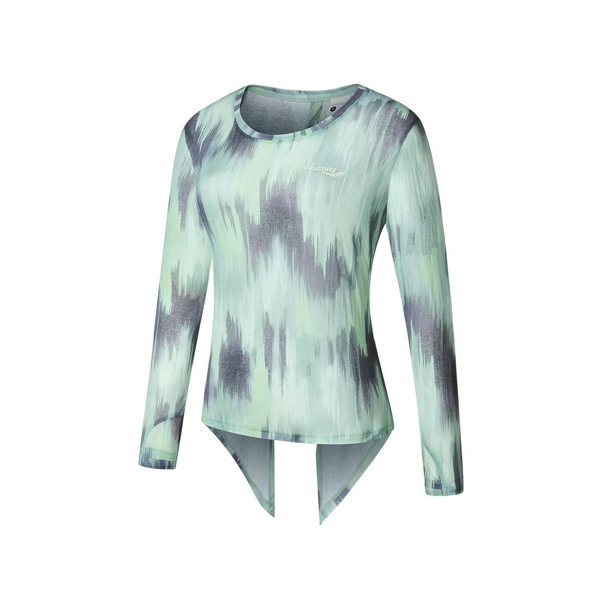 

Saucony Casual Round Neck Pullover Long Sleeve T-Shirt Sweet Wine Mustard Colorful Print Desert Garden Women T-Shirts SA1259LT05L-PR215 S