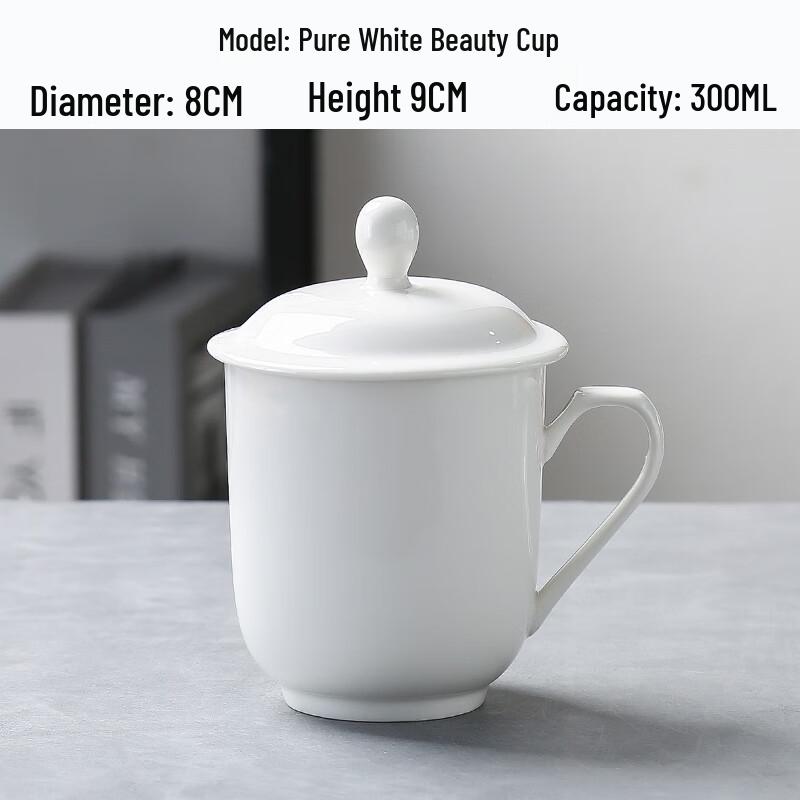MOLUONA Gold Rim Ceramic Mug with Lid