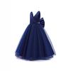 European & American Style Girls' Puffy Satin Mesh Sleeveless Gown for Weddings, Birthdays, & Performances - 2022 Collection