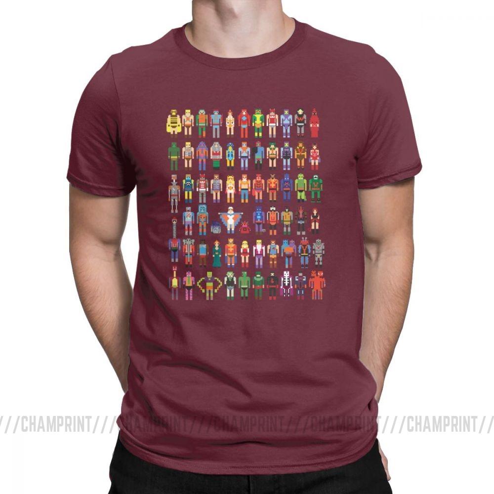 Vintage 8 Bit Of The Universe T Shirt Men O Neck Cotton T Shirt Short