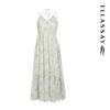 ELLASSAY Women's Printed Tiered Chiffon Camisole Dress
