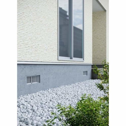 NASTA Underfloor Ventilation Vent, Resin, Sliding Type, KS-0311PN-13-LG, Light Gray, Body: 30cm Deep, Body: 3.5cm High, Body: 13cm Wide