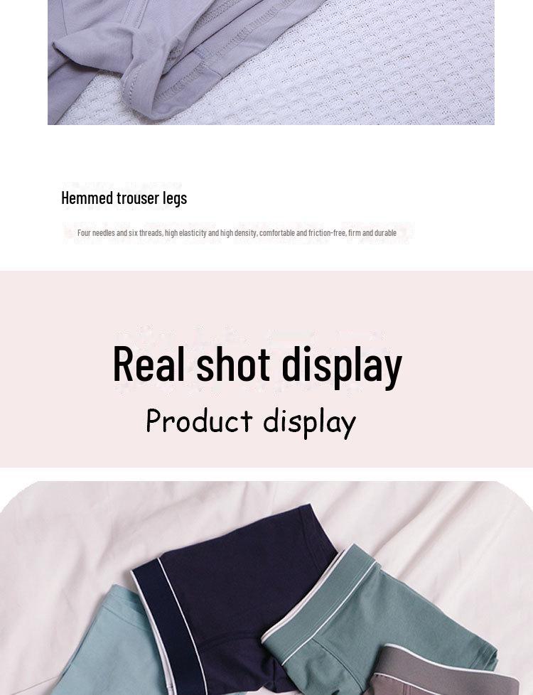 3-Pack Men's Plus Size Solid Color Cotton Boxer Shorts: Simple, Casual Sports Underwear for Young & Middle-Aged.