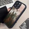 Black Mist Forest Pattern Phone Case for iPhone 17 16 15 14 13 12 11 Pro/Max/Plus Anti Drop and Anti Shock Back Cover