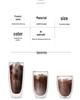 Double-Layer Transparent Heat-Insulating Glass Tea Cup Set