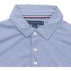 Tommy Hilfiger Golf Outfit American Vintage Solid Color Simple Comfortable Slim Fit Short Sleeve Polo Shirt Men tops Light-Blue 78JA919-420