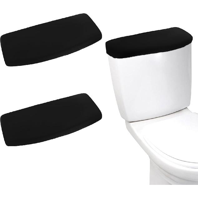 2 Pcs Toilet Tank Lid Cover Back of Toilet Top Cover, Toilet Tank Cover Lid, Toilet Tank Lid Toilet Top Cover, Replacement with Elastic Bottom for