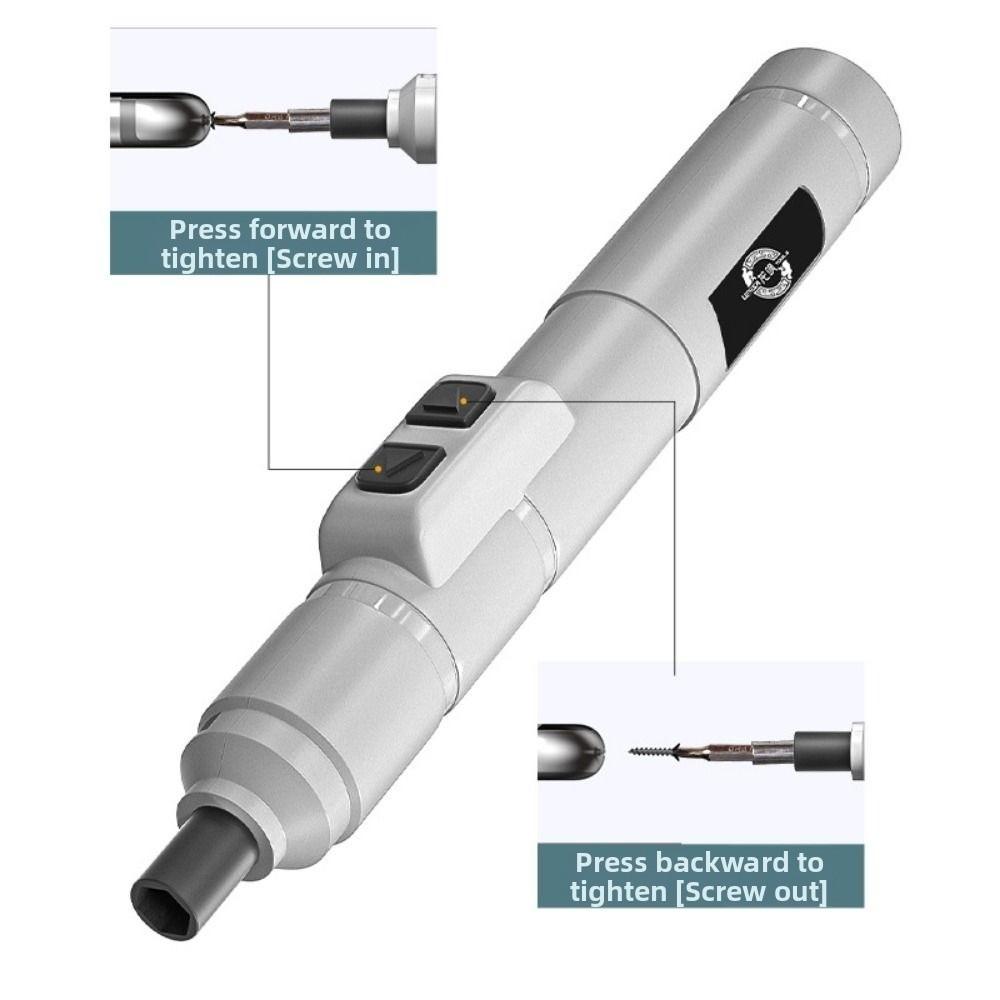 USB Rechargeable Cordless Electric Screwdriver Set Wireless Electric Drill Repair Work