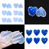 Shiny Light and Shadow Ornaments Silicone Epoxy Keychain Mold DIY Earrings Pendant Jewelry for Valentine Gift Crafts