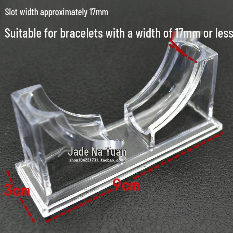 Soportes de Exhibición de Joyería de Pulsera y Brazalete de Cristal de Jade Transparente Acrílico