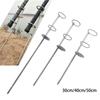 30/40/50cm Ground Spike Fishing Rod Holder Ground Rod Holder Fishing Rod Support Fishing Pole Stand