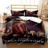 Yellowstone Fashion Set Biancheria da Letto con Stampa Digitale Copripiumino Piumone Letto Singolo Twin Full Queen Ragazzi Bambini Ragazza Ragazzi Regalo