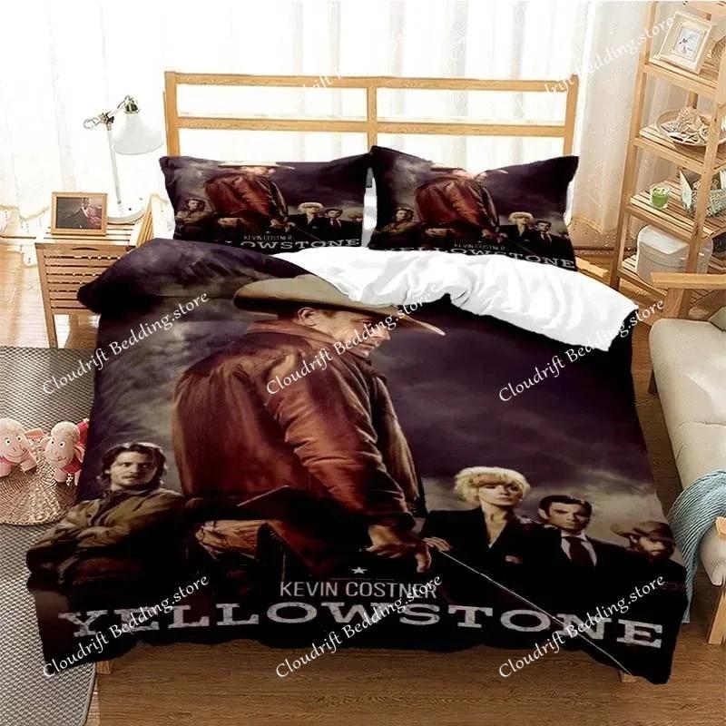 Yellowstone Fashion Set Biancheria da Letto con Stampa Digitale Copripiumino Piumone Letto Singolo Twin Full Queen Ragazzi Bambini Ragazza Ragazzi Regalo
