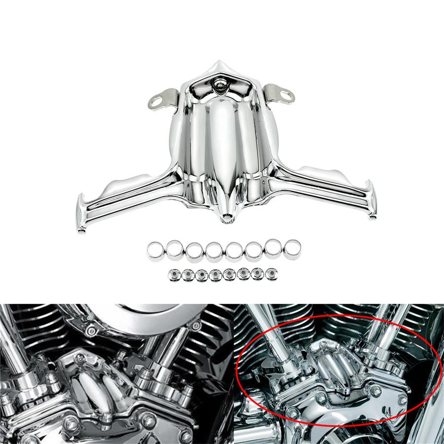Chrome Tappet/Lifter Block Accent Cover For Harley Twin Cam Engines 99-17 Street