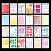 24Pieces A5 Journal Templates Scrapbooking Stencils for DIY Journal Planner Notebook Graffiti Painting DIY Craft Project
