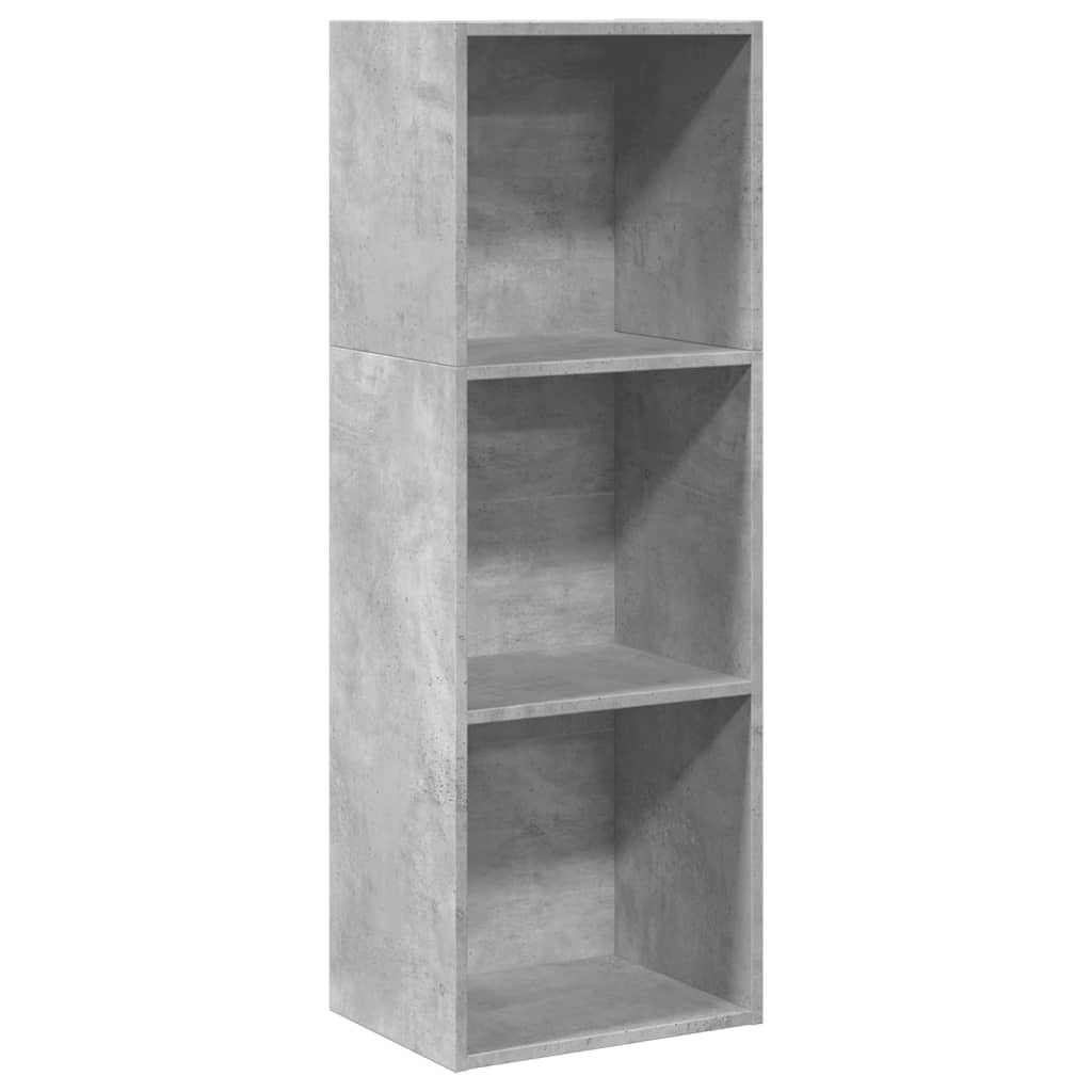 Bookshelf Concrete Grey 40 x 30 x 114 cm Engineered Wood