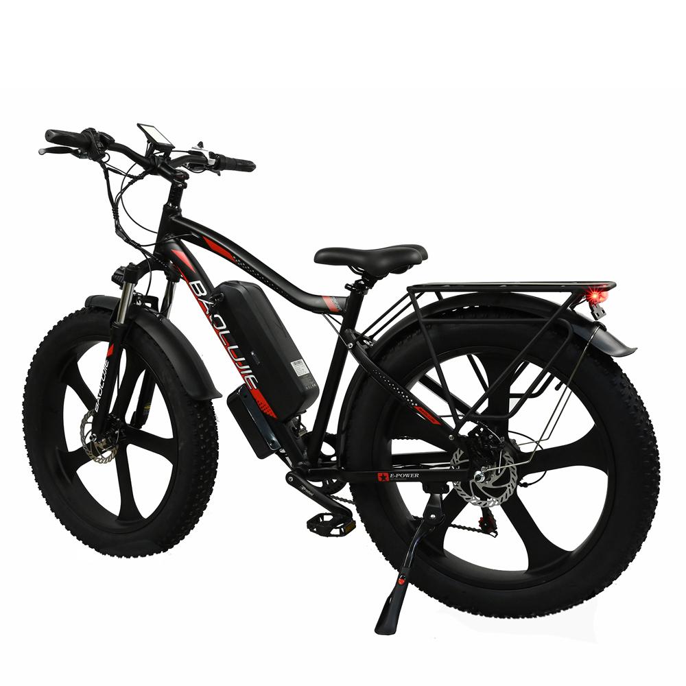 BAOLUJIE DP-2620 Integrated Wheel Adult E-Mountain Bike  500W Motor 48V13AH Battery 26 Inch Fat Tires Off-Road Electric All-Terrain Electric Bicycle