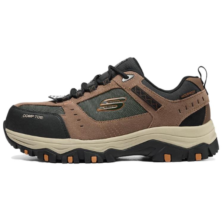 Skechers Work Outdoor Comfortable Versatile Low-Top Casual Shoes Men sneaker Brown Black 77183W-BRBK 41