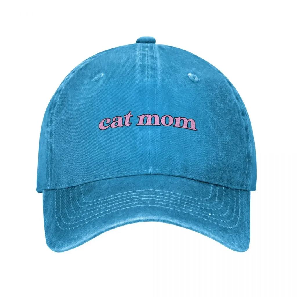 cat mom Baseball Cap western Hat fun hats Anime Hood GirlS Hats Unisexs