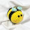 Handmaking Crochet Keychains Cute Wool Knitting Insect Cartoon Bees Pendants  Animal Doll