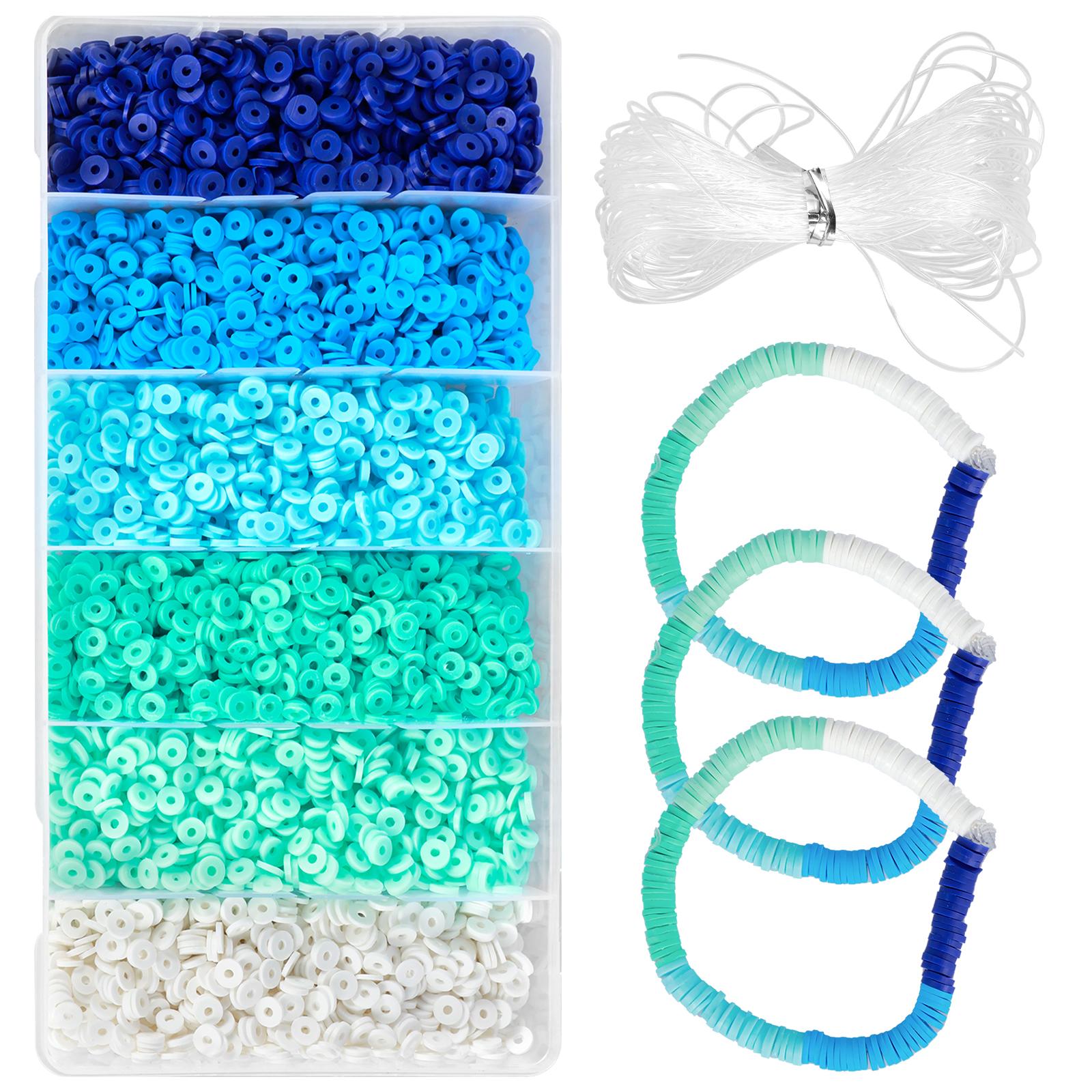 

6100 шт. Набор для изготовления браслетов из глиняных бусин 24 цвета, плоские круглые глиняные бусины, набор для рукоделия, набор для самостоятельного изготовления глиняных бусин, набор для изготовления разделительных бусин с буквой