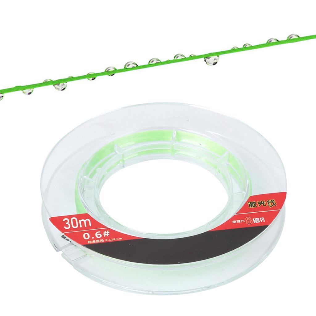30m 0.6# Sinkende Wasser-Angelschnur Hohe Zugkraft Hauptschnur Vorfach Verklebeprozess(Hauptleitung grün