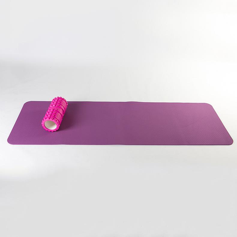 Odorless Non-Slip 6mm TPE Solid Color Yoga Mat for Fitness