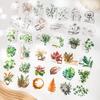 Green Shade Plant Collage PET Stickers - 6 Types