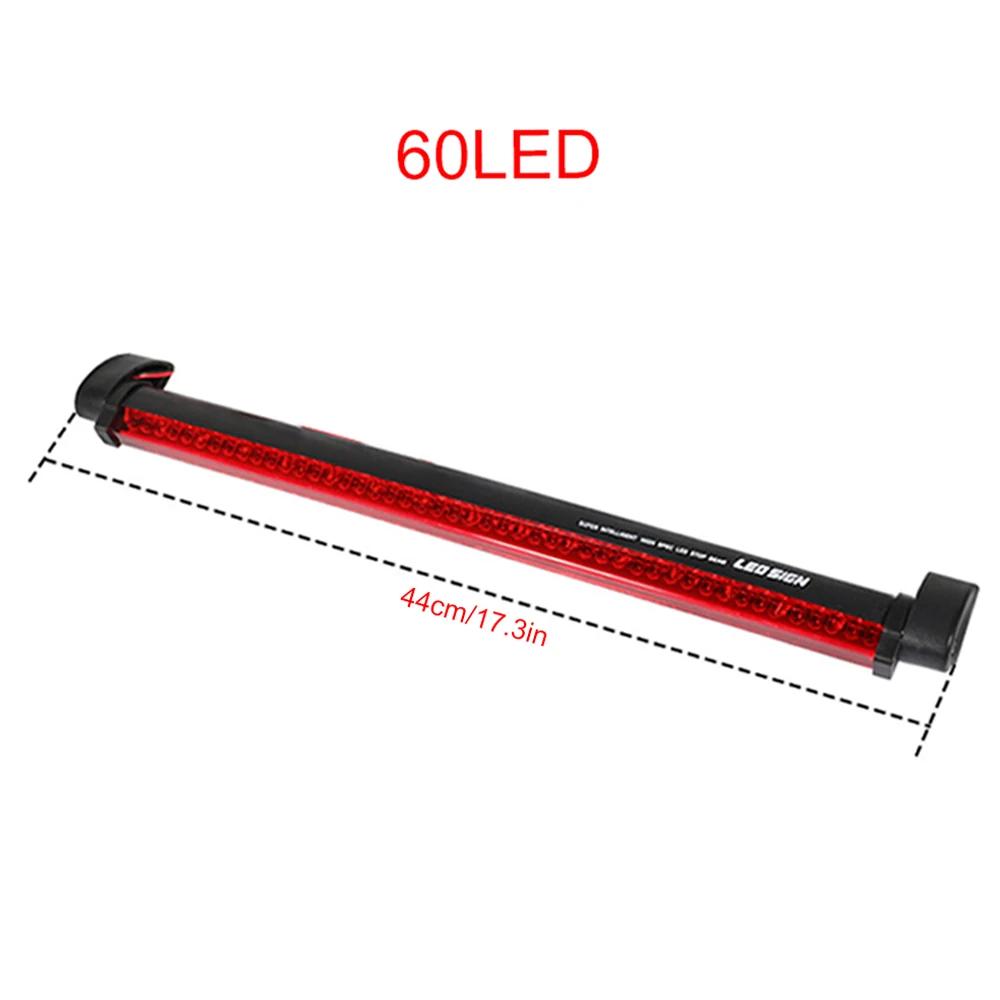 14/24/32/40/48/56/60 LED Universal Modified High Mount Brake Light - 12V Red High Brightness Car Rear Glass Tail Light 1pcs