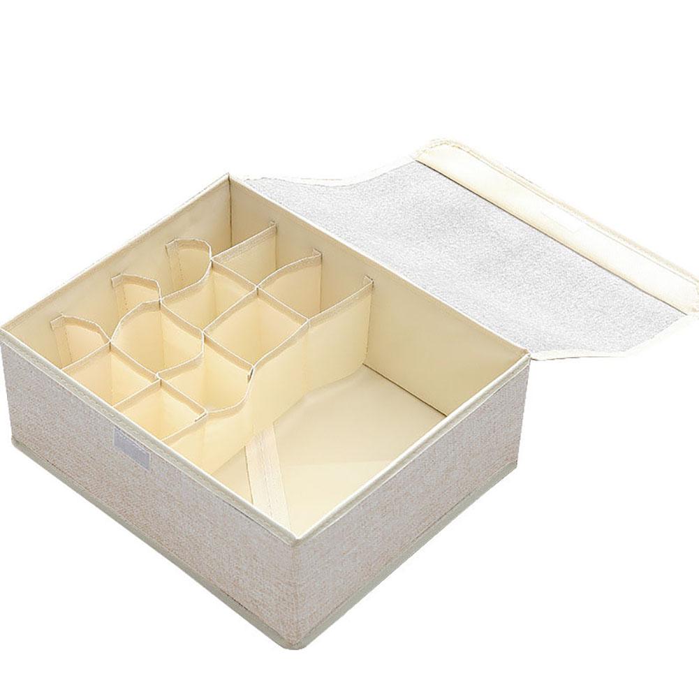 Fashion Sorft Multi-Slot Bra Organizer Clothes Box Underwear Folding Storage Socks Container