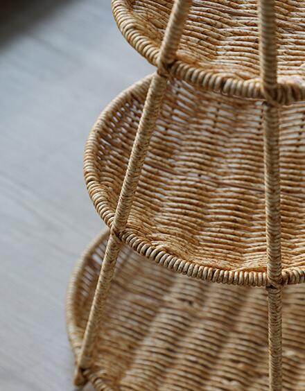 Rattan Imitation Woven Fruit Storage Tray, Dried Fruit Tray, Candy Snack Rack, European-Style, Dry Fruit Bowl, Afternoon Saucer